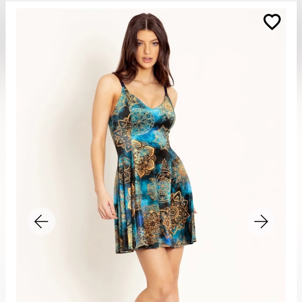 NWT BLACKMILK SPIROGRAPH VELVET MINI STRAPPY DRESS XXL